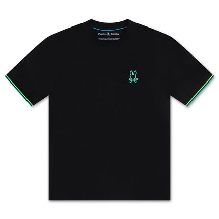 PSYCHO BUNNY SARATOGA FASHION TEE - BLACK PSYCHO BUNNY