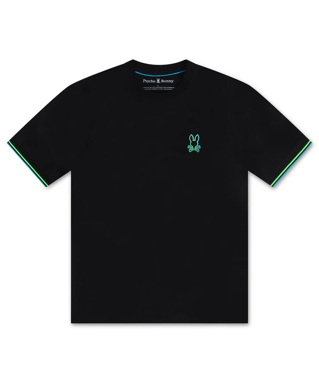 PSYCHO BUNNY SARATOGA FASHION TEE - BLACK PSYCHO BUNNY