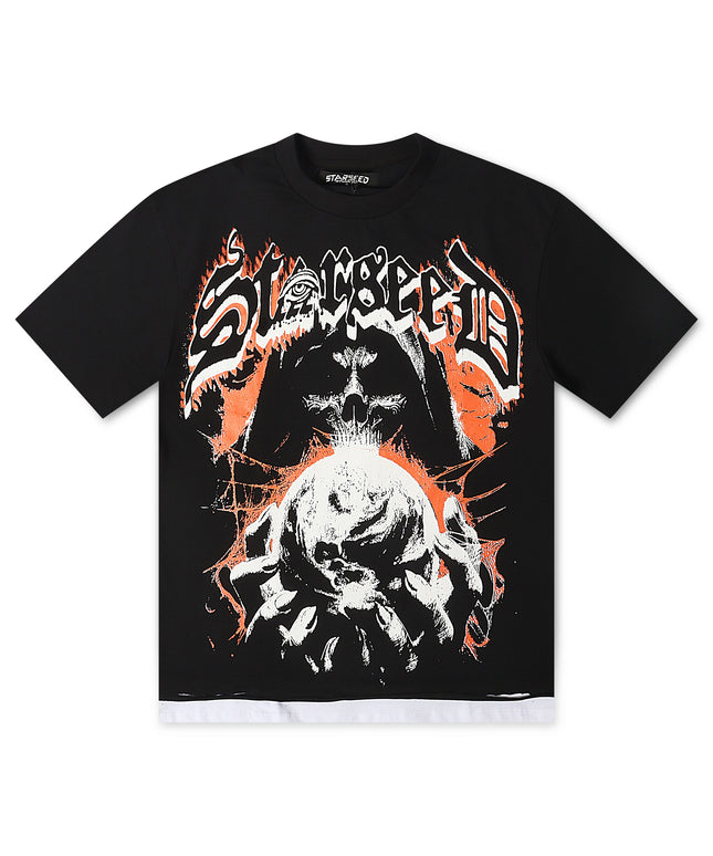 Starseed Reaper Oversized Tee - Black