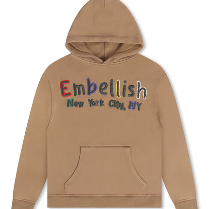 Embellish Colors Hoodie - Mocha