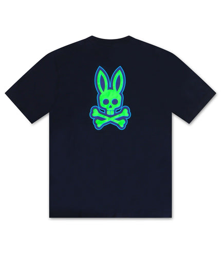 PSYCHO BUNNY SLOAN BACK GRAPHIC TEE - NAVY PSYCHO BUNNY