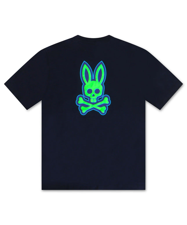 PSYCHO BUNNY SLOAN BACK GRAPHIC TEE - NAVY PSYCHO BUNNY