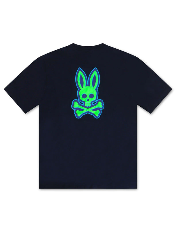 PSYCHO BUNNY SLOAN BACK GRAPHIC TEE - NAVY PSYCHO BUNNY