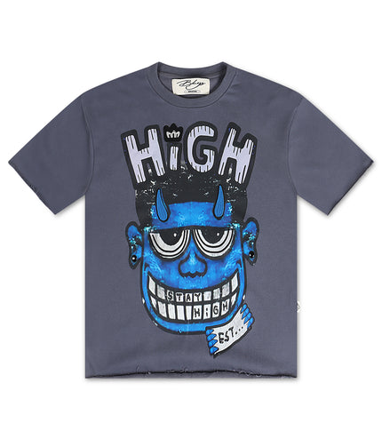 Bkys Stay High Heavyweight Tee - Grey