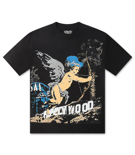 Stargazing Dodgers Hollywood Blue Tee - Black