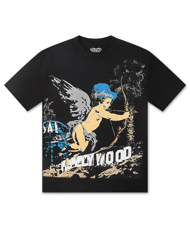 Stargazing Dodgers Hollywood Blue Tee - Black