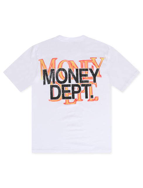 Money Dept. Blur Tee - White/Black/Orange