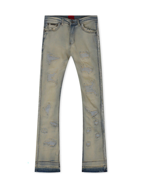 AJENDA STACKED JEANS - MEDIUM WASH AJENDA