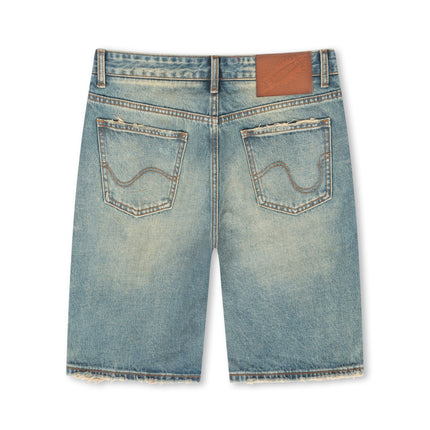 Icecream Blueberry Yogurt Jean Short - Blue Shade