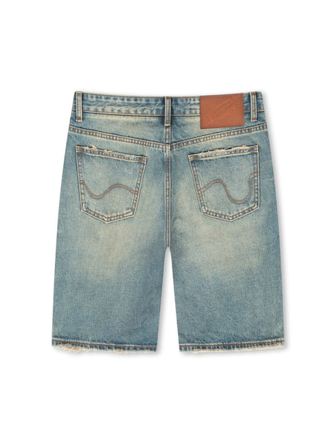 Icecream Blueberry Yogurt Jean Short - Blue Shade