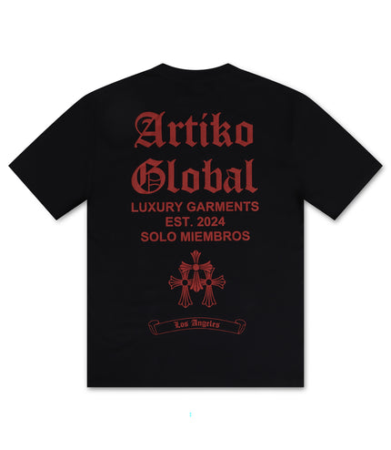 Artiko Art Dealer Tee - Black/Red