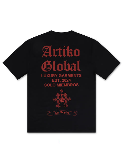 Artiko Art Dealer Tee - Black/Red