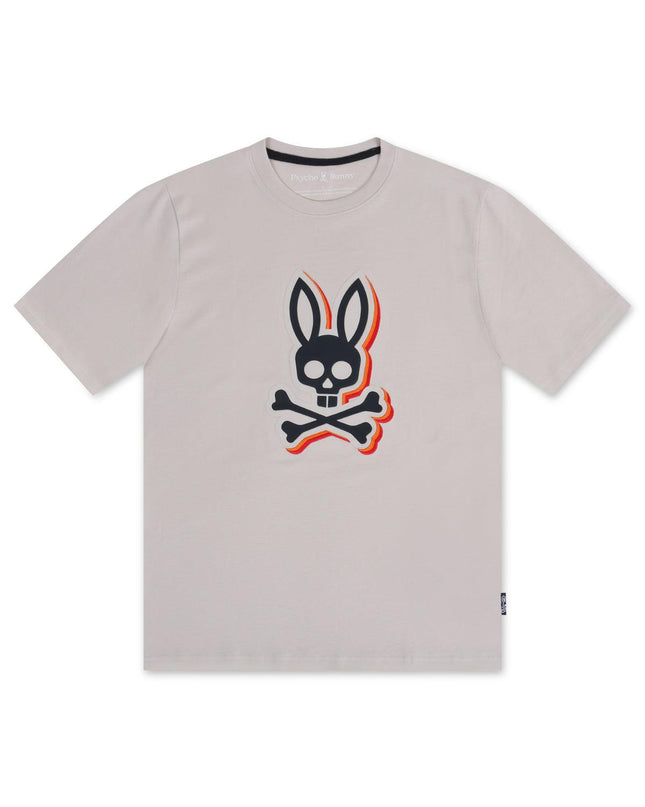 Psycho Bunny Sanderson Graphic Tee - Natural Linen - Denim Exchange 