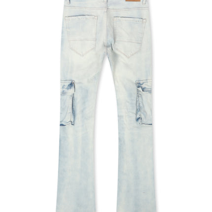 Jordan Craig Cargo Stacked Jean - Iced White