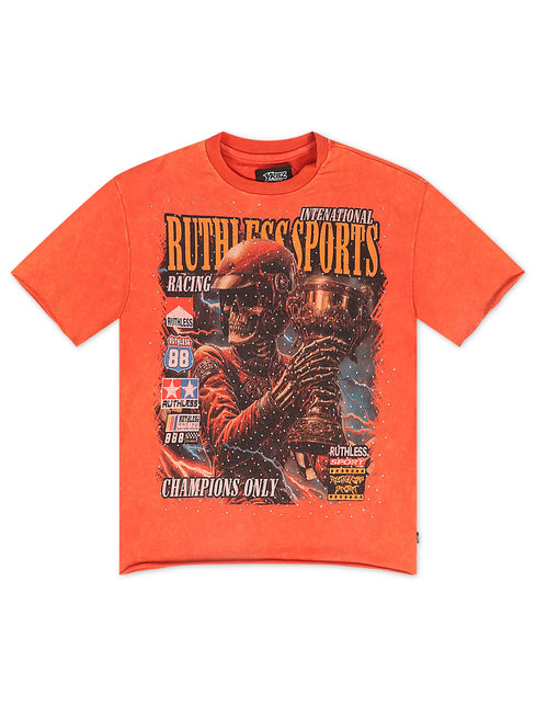 YRBZ Ruthless Cropped Tee - Orange