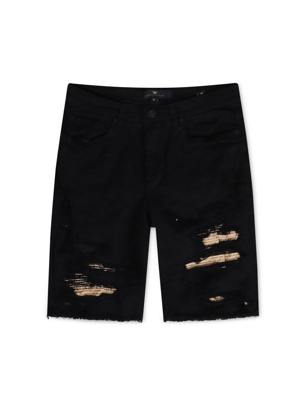 Jordan Craig Sienna Denim Shorts - Black Khaki - Denim Exchange USA