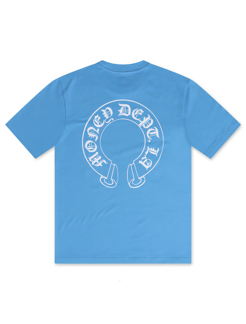 Money Dept. Old English Tee - Light Blue/White