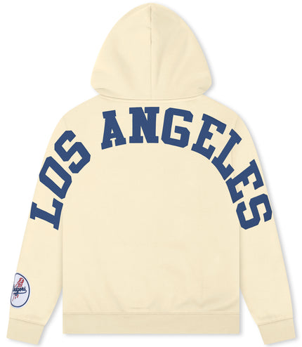 Pro Standard La Dodgers Wingspan Drop Shoulder Hoodie - Eggshell