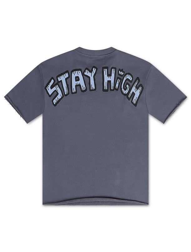 Bkys Stay High Heavyweight Tee - Grey