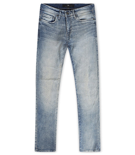 Jordan Craig Monogram Denim Jean - Lager