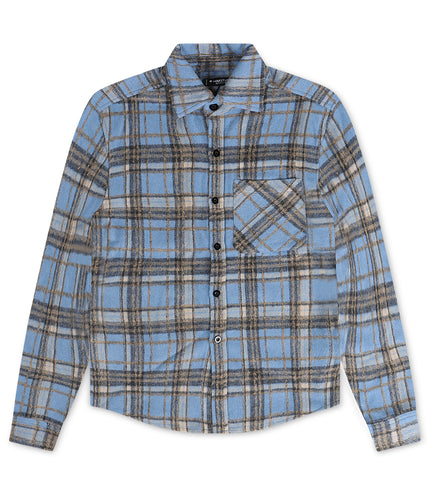 Roku Studio Skeleton Heavy Flannel - University Blue