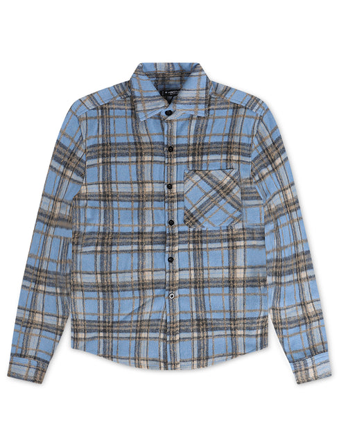 Roku Studio Skeleton Heavy Flannel - University Blue