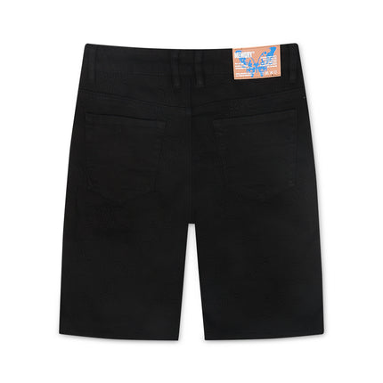 Memory Lane Monogram Denim Short - Black Rinse