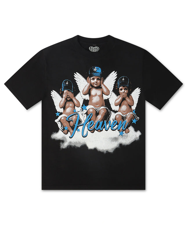 Stargazing Dodgers Heaven on Earth Tee - Black Wash