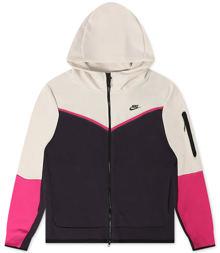 Nike Mens Sportswear Tech Fleece Full-Zip Hoodie - White/Navy