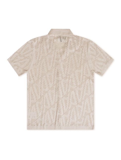 Jordan x A Ma Manière Phantom Knit Polo Shirt - Cream