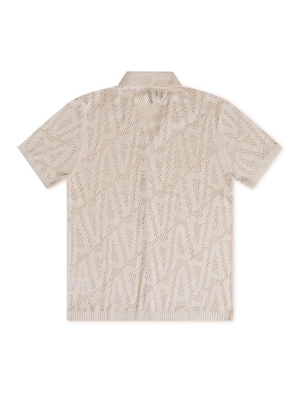 Jordan x A Ma Manière Phantom Knit Polo Shirt - Cream