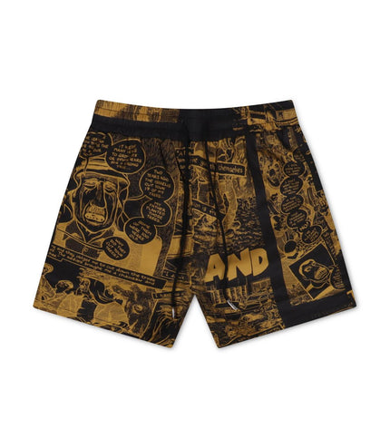 TRNCHS PALESTRY SHORTS - YELLOW/BLACK TRNCHS