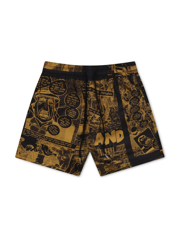 TRNCHS PALESTRY SHORTS - YELLOW/BLACK TRNCHS