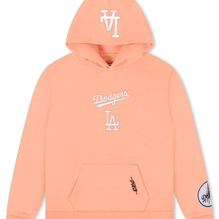 Pro Standard La Dodgers Wingspan Drop Shoulder Hoodie - Guava