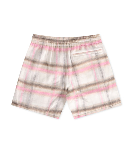 Sugarhill Tudor Mohair Shorts - Pink Plaid - Denim Exchange USA