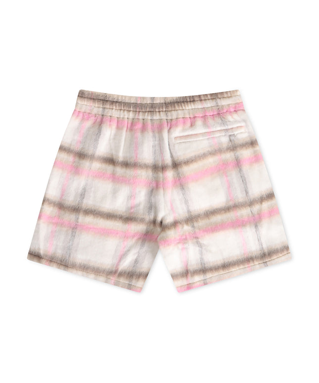 Sugarhill Tudor Mohair Shorts - Pink Plaid - Denim Exchange USA