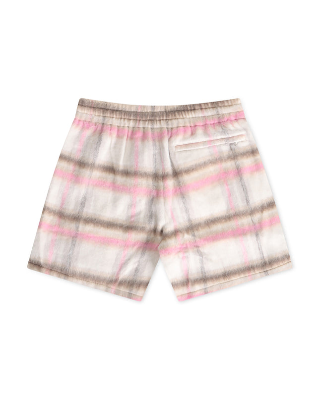Sugarhill Tudor Mohair Shorts - Pink Plaid - Denim Exchange USA