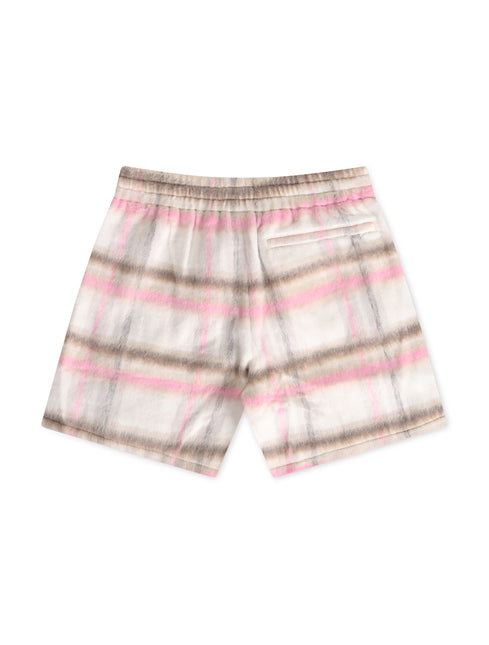 Sugarhill Tudor Mohair Shorts - Pink Plaid - Denim Exchange USA