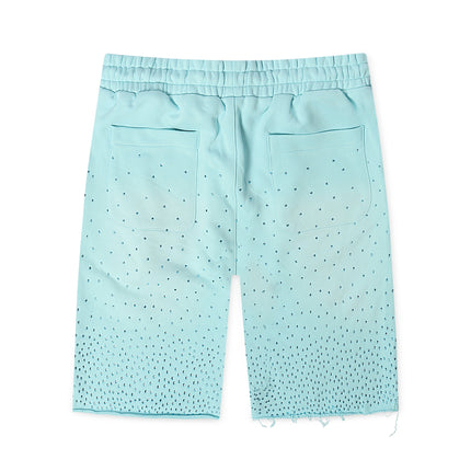 Gala Original Rhinestone Terry Shorts - Washed Sky Blue