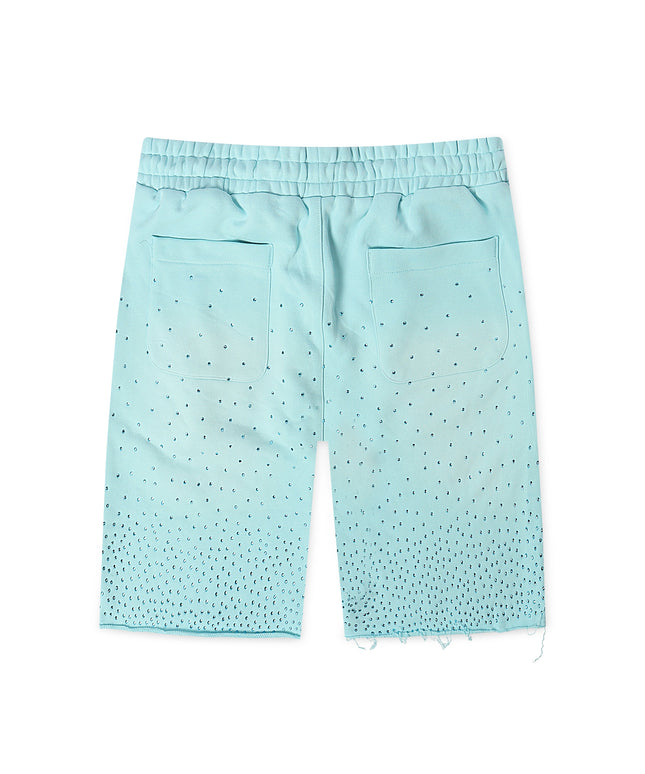 Gala Original Rhinestone Terry Shorts - Washed Sky Blue