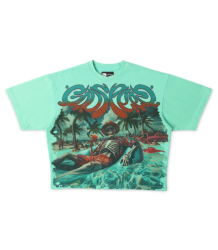 Godspeed Pool Party Boxy Fit Tee - Teal