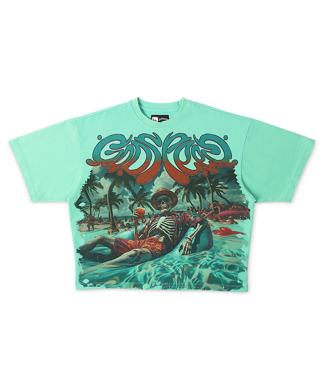 Godspeed Pool Party Boxy Fit Tee - Teal