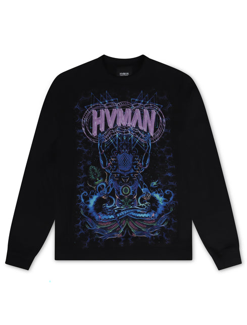 Hvman Crewneck Sweatshirt - Black