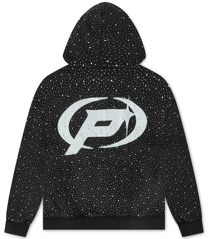 Prestige Diamond Zip Hoodie - Black