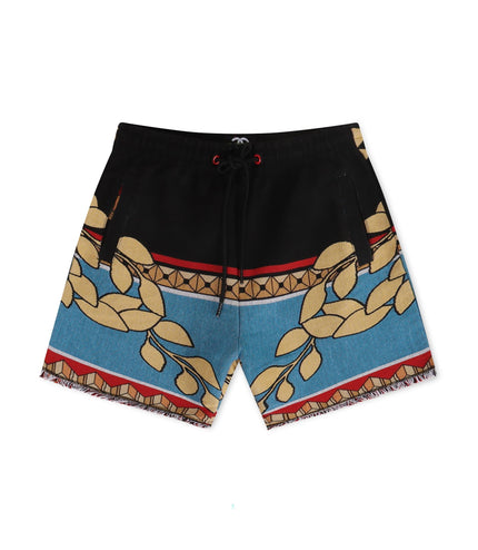 Frost Originals Saint Tapestry Shorts - Black - Denim Exchange 