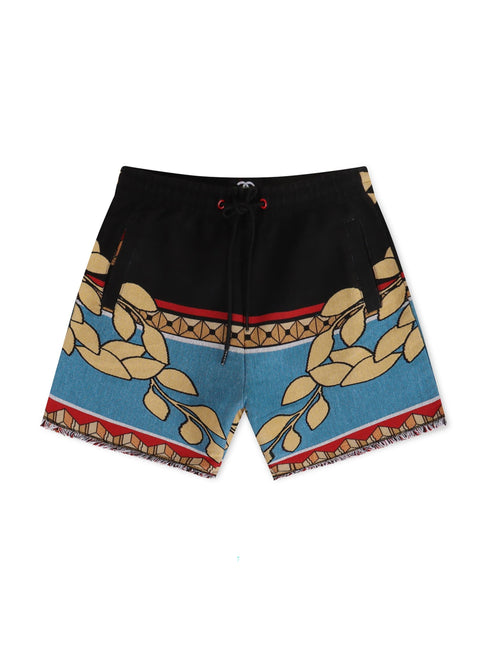 Frost Originals Saint Tapestry Shorts - Black - Denim Exchange 