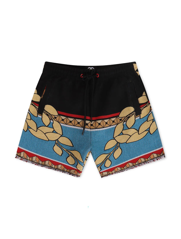 Frost Originals Saint Tapestry Shorts - Black - Denim Exchange 