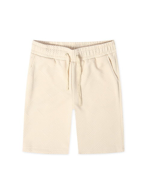 Denim Exchange Knit Shorts - Ivory