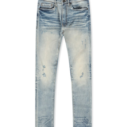 Jordan Craig Light Rips Slim Fit Jean - Iced Lager