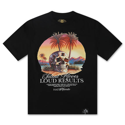 Hasta Muerte Sunset Third Eye Skull Tee - Black